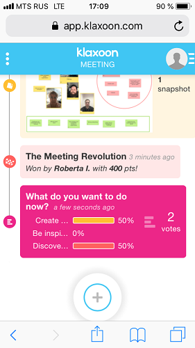 Голосования Klaxoon